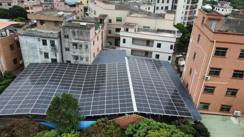 Solarkraftwerk mit 123,28 kW in Dongguan, China installiert