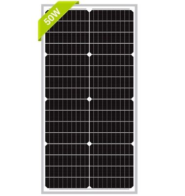 50W 12V monokristallines Solarpanel für nachhaltiges Batterieaufladen von RV Camper SUV