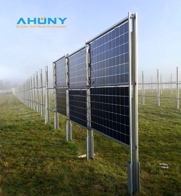 Ein guter Preis. Vertikales bifaziales Solarzaun-Panel-Kit für Garten, Hinterhof, Bewässerung, Teich, Geflügelfarm, netzferne Stromerzeugung Online